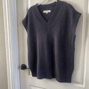 Loft Navy Sweater Vest